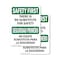 Signmission Safety Culture Sign, 18 in Width, Vinyl Decal, Rectangle, Bilingual OS-2PACK-SF-D-1824-L-10831 - alternate 1